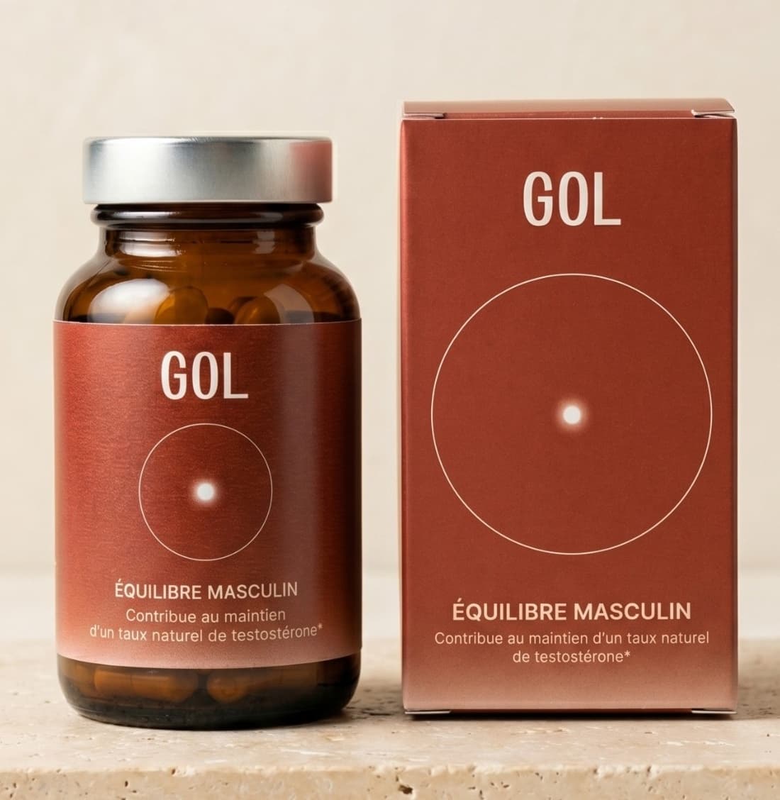 Flacon et boîte GOL Équilibre Masculin